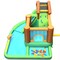Inflatable Water Slide With Pool Bounce Climb Slide For Kids 3-10 Years Green Blue Orange
